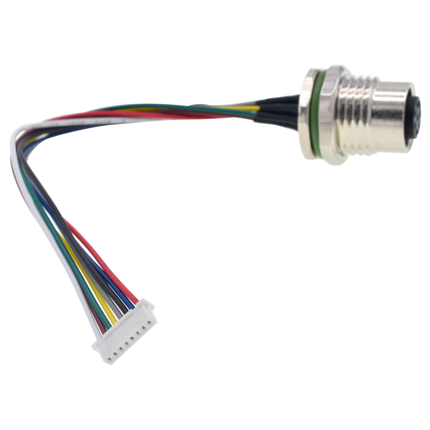 Conjunto de cabo conector fêmea JST Molex 8PIN Terminal M12