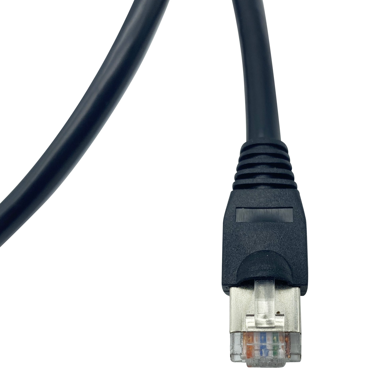 CAT6 protegeu o cabo LAN personalizado cinza azul preto do cabo de PVC 