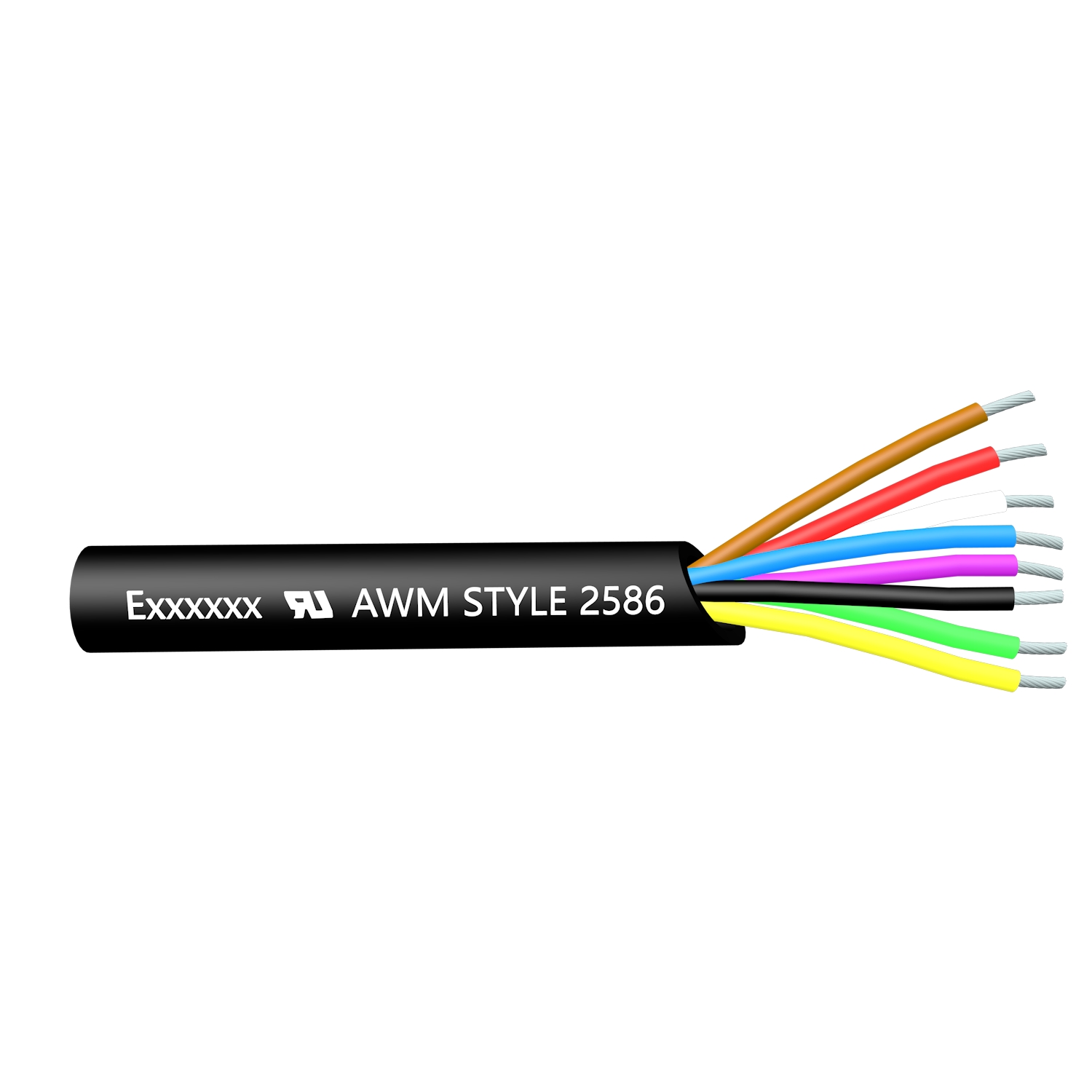 UL AWM 2586 0,6KV / 1KV Cabo Flexível Não Protegido de Alta Tensão