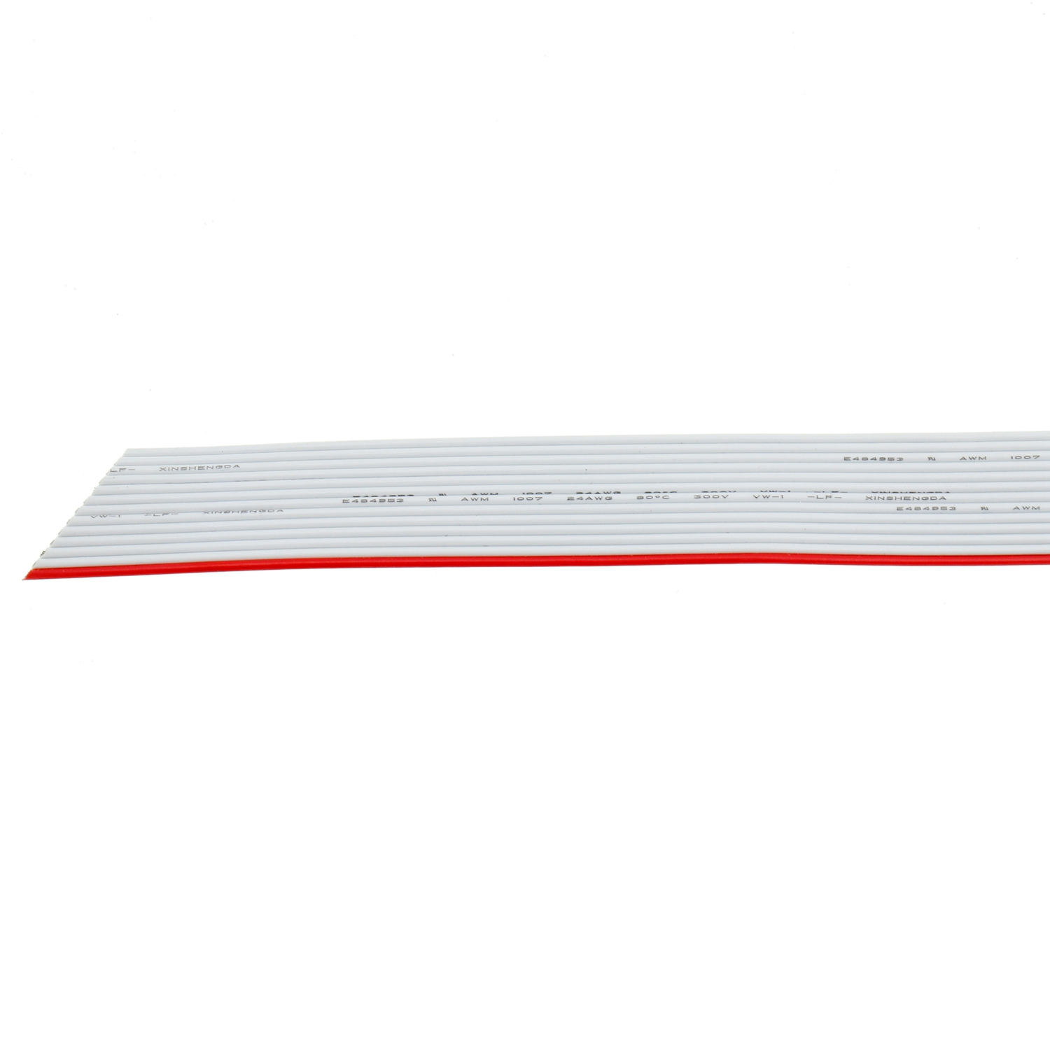 Cabo plano de fita PVC multicondutor OEM UL1007 24AWG AWM