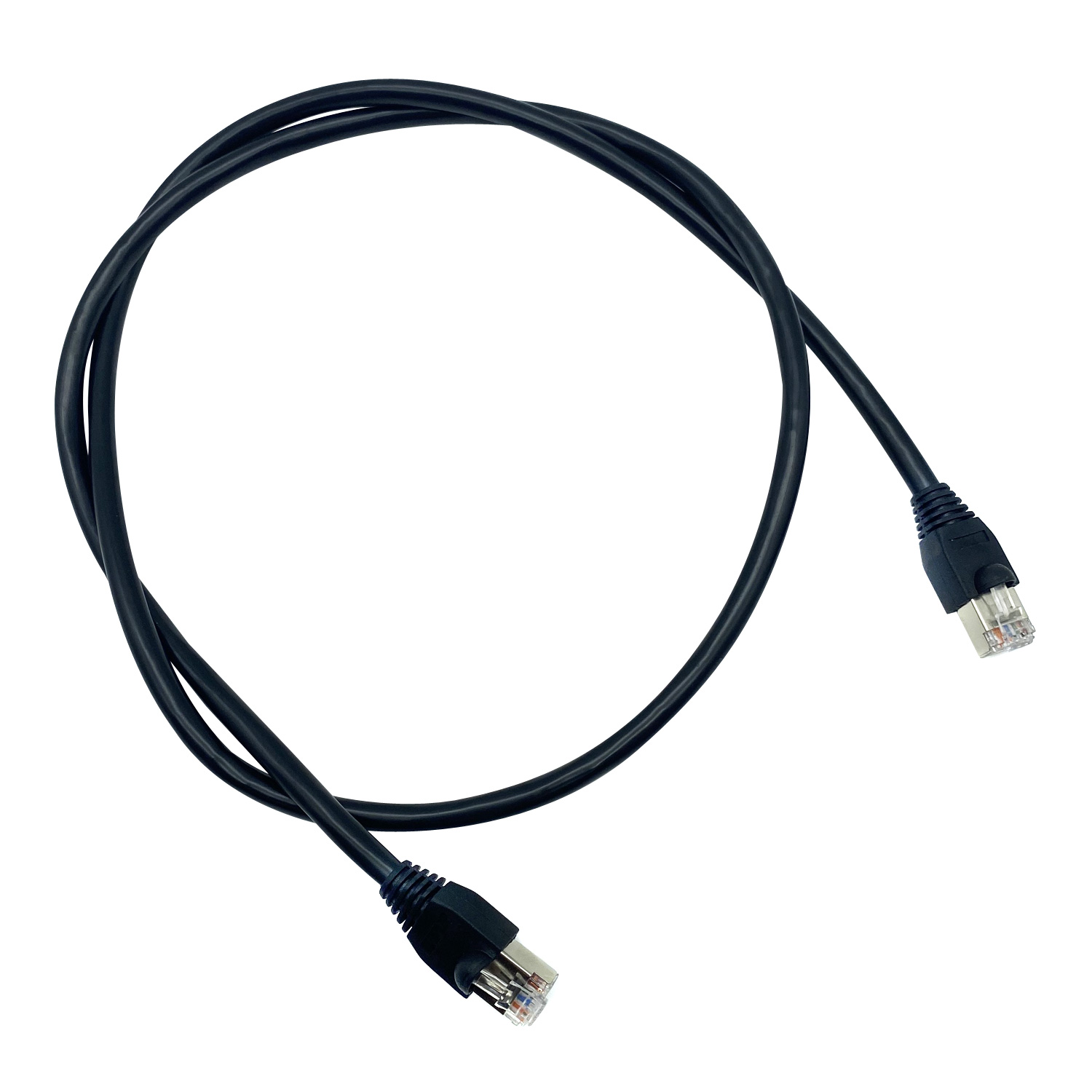 Cabo Ethernet CAT5e FTP blindado 24AWG 4P8C RJ45 patch azul