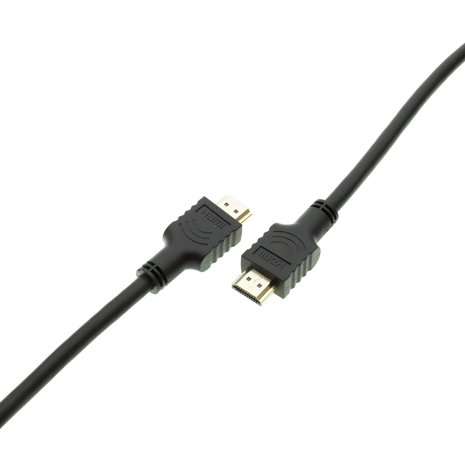 HDMI para HDMI plugue macho de nylon de PVC folheado a ouro para computador