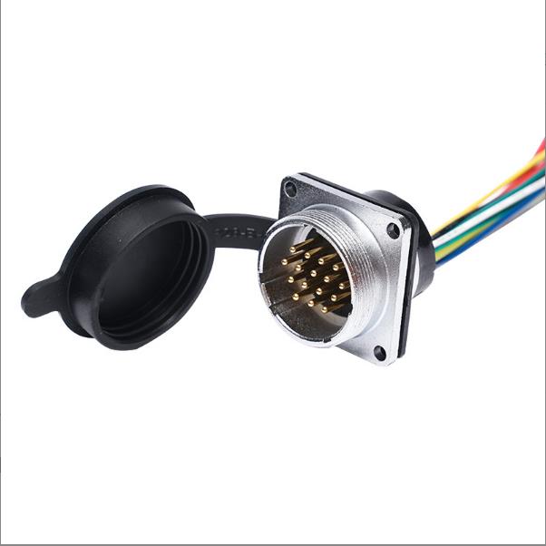 16PIN Plugue de Aviação Conector Macho de PVC Chicote de Fiação Personalizada