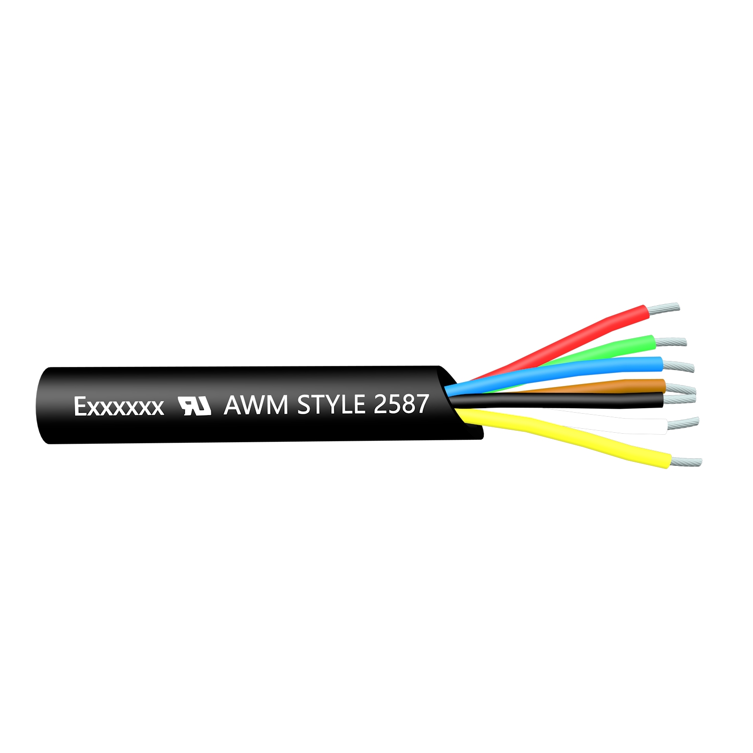 UL2587 Cabo de PVC 20/22/24 / 26AWG Fio de núcleo 90 ℃ 600V VW-1 FT1