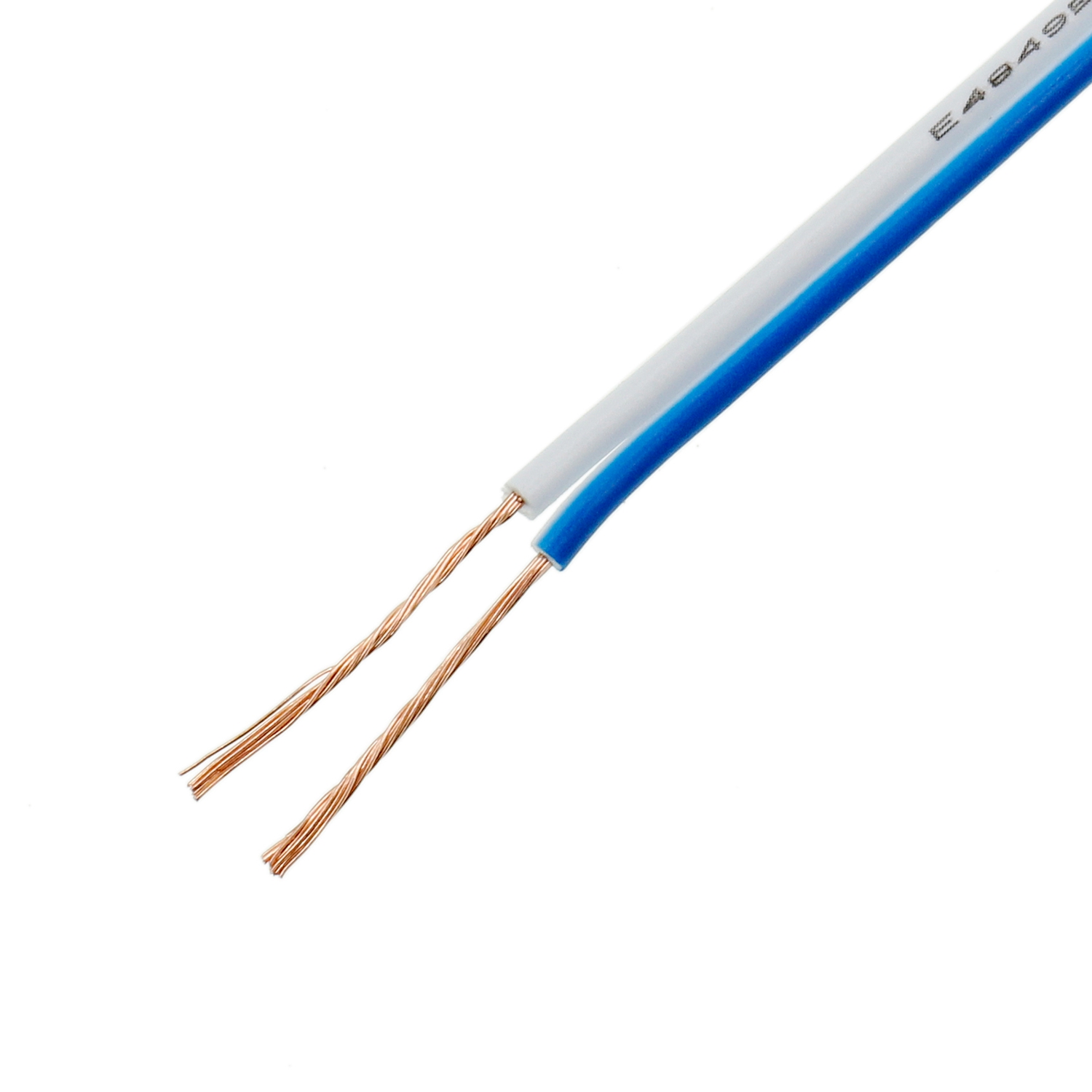 UL2468 Twin Wire PVC Flat Cable 26AWG Preto Vermelho 2Pins Estanhado